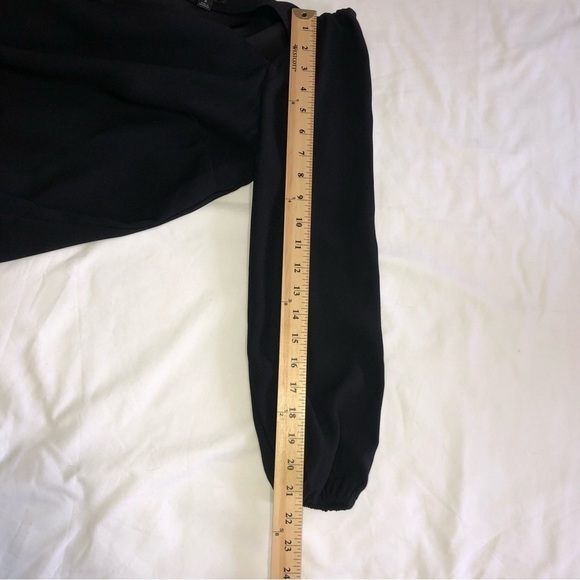 Jcrew 365 Square Neck  Black Long Sleeve Top Size 2 Minimalist Modest - Picture 8 of 9